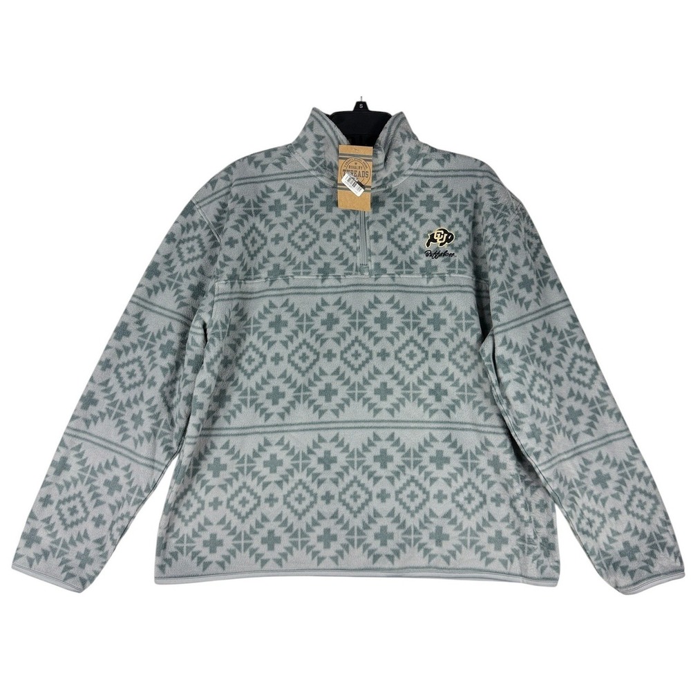 Rivalry Threads Colorado Buffaloes‎ Youth Large 12/14 Gray Aztec Quarter Zip NWT